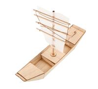 LALADEFIEE Kit Maquette Bateau Voile Bois à Monter Puzzle DIY pour Garçon Fille Modèle Voilier Miniature Bois Précis et Décoratif Activité Familiale Créative