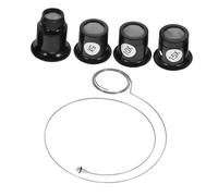 LALADEFIEE Kit Professionnel de Loupe pour Réparation de Montres et Bijoux 5X 10x 15x 20x avec Lentilles en Verre et Cadre en Plastique Confortable et Portable