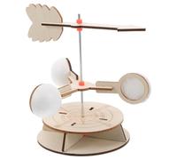 LALADEFIEE Kit Scientifique Éducatif Girouette en Bois à Assembler Soi-même 1 Pièce Modèle Météo pour Garçon et Filles, Apprentissage Direction du Vent, Expérience Scientifique en Plein Air