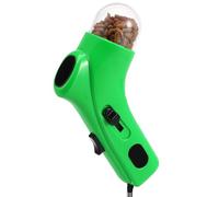 LALADEFIEE Lanceur de Friandises Facile à Charger pour Chien et Chat en Plastique Vert Gâchette à Ressort pour Dressage Interactif des Animaux