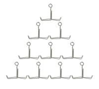 LALADEFIEE Lot de 10 Clips de Fixation en Fer pour Tubes à Essais de Laboratoire, Collier de Serrage à Ressort, Prévention des Fuites, pour Instruments Scolaires
