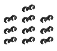 LALADEFIEE Lot de 10 Clips en S pour Câbles de Vélo, Attaches Plastiques pour Freins et Dérailleurs, Gestion Fiable des Câbles pour Équipements de Cyclisme en Extérieur