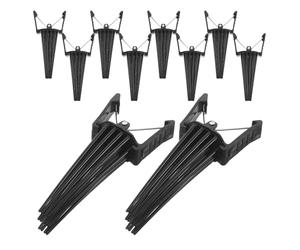 LALADEFIEE Lot de 10 Pinces Volumisantes pour Racines Noires Outils de Coiffure sans Traces pour Cheveux Fins Rehausseurs de Volume Rapides et Discrets pour Coiffage Naturel Quotidien