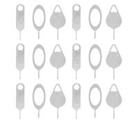 LALADEFIEE Lot de 100 Extracteurs Sim en Acier Argenté Légers pour Éjection Facile des Cartes Sim sur Appareils Intelligents et Tablettes Plusieurs Styles