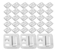 LALADEFIEE Lot de 100 Supports de Fixation 40X30 MM en Acier Inoxydable pour Panneaux Muraux, Boucles Métalliques Suspendre de Miroirs et Cadres, Adaptés pour Usage Domestique et