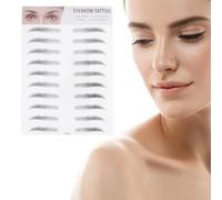 LALADEFIEE Lot de 2 Autocollants pour Sourcils en Relief Imitation Noirs Autocollants de Transfert pour Hommes et Femmes Outil Pratique Maquillage Rapide et Naturel