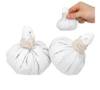 LALADEFIEE Lot de 2 Boules de Massage Chauffantes à Base D'herbes Naturelles en Coton pour Massage et Compresses Chaudes, pour Usage à Domicile ou Spa Plusieurs styles
