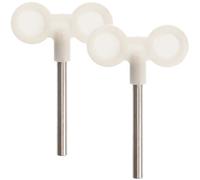 LALADEFIEE Lot de 2 Clés de Remontage en Métal pour Boîte à Musique Barre en T 45 MM Accessoires DIY pour Mécanisme de Boîte à Musique à Remontage Manuel Pièces de Rechange pour Création