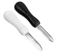 LALADEFIEE Lot de 2 Coupe-Huîtres en Acier Inoxydable Poignée Antidérapante Lame Renforcée Outils pour Ouvrir Huîtres Palourdes et Fruits de Mer Fournitures la Cuisine Pratiques et