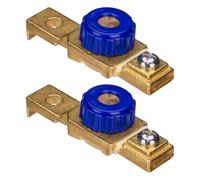 LALADEFIEE Lot de 2 Interrupteurs de Sécurité pour Moto, Bouton Rotatif Coupe-circuit Étanche, Interrupteur D’isolement de Batterie pour Vtt et Quads, Commande Rapide au Guidon, Accessoire