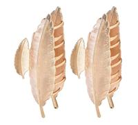 LALADEFIEE Lot de 2 Pinces à Cheveux en Métal Motif Feuille, Accessoires Décoratifs Élégants pour Femme, Épingles pour Coiffure, Maintien des Mèches Rebelles, Usage Quotidien et Occasions