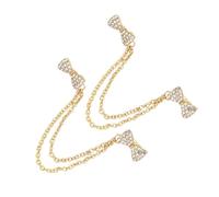 LALADEFIEE Lot de 2 Pinces à Col de Chemise Nœud et Imitation Clips de Fixation pour Pull Cardigan et Robe Accessoires Élégants pour Femme Décoration Chic et Polyvalente