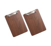 LALADEFIEE Lot de 2 Porte-Menus en Bois A4 Robustes Pince Métal Porte-Menus Domestique Cuisine Support Pratique pour Menus Fiches et Documents à la Maison Bureau