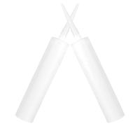 LALADEFIEE Lot de 2 Tubes de Calfeutrage Réutilisables 300ml, en Plastique Blanc, pour Mastic et Époxy, Embout Fin, Rechargeables