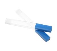LALADEFIEE Lot de 2 Tubes de Protection en Verre Transparent, Support de Rangement Sécurisé Multifonction pour Usage et Domestique, pour Adultes, Conteneurs de Stockage Résistants