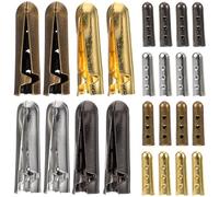 LALADEFIEE Lot de 20 Embouts en Métal pour Lacets de Chaussures, Accessoires Pratiques et Élégants pour Décoration Diy, Finition Demi-cylindre Résistante et Coloris Variés