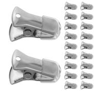 LALADEFIEE Lot de 25 Clips Métalliques Miniatures en Fer, Pinces à Chapeaux Multifonctions, Légers et Portables, pour Loisirs Créatifs et Bureau, Accessoires Pratiques pour Casquettes