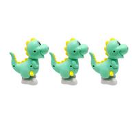 LALADEFIEE Lot de 3 Jouets Dinosaures à Remontoir Colorés pour Garçon et Filles, Mécanisme Sauté, Petits Animaux en Plastique, Décoration de Bureau Amusante, Jouets Éducatifs, Format Compact