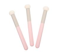 LALADEFIEE Lot de 3 Pinceaux Correcteurs Maquillage Tête D'éponge Douce, Usage Sec et Humide, Taille Moyenne, pour Femmes, Applicateurs de Correcteur pour Maquillage Quotidien