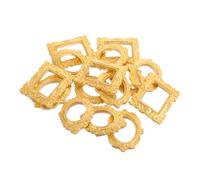 LALADEFIEE Lot de 30 Cadres Miniatures en Résine Dorée Petits Cadres Photo Vintage pour Maison de Poupée Accessoires DIY pour Décoration Intérieure pour Projets Créatifs