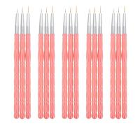 LALADEFIEE Lot de 30 Pinceaux Liners pour Nail Art - Kit de 10 Sets de 3 Stylos de Dessin Précis pour Ongles - Pinceaux Fins de Tailles 7/9/11 MM - Outils Professionnels pour Salon de