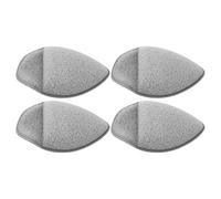 LALADEFIEE Lot de 4 Éponges Nettoyantes Visage Goutte D’eau Gris, Polyuréthane Résistant, Exfoliation Douce, Démaquillant, pour Types Variés de Peau, Soin Quotidien du Visage