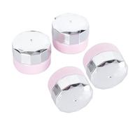 LALADEFIEE Lot de 4 Petites Bouteilles Rechargeables en Plastique pour Vernis à Ongles Flacons Vides Étanches Portables pour Cosmétiques Crèmes Visage Voyages et DIY Onglerie