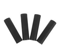 LALADEFIEE Lot de 4 Poignées Antidérapantes pour Haltères en TPE Noir, Couverture Élastique et Résistante la Transpiration, pour L'entraînement de Musculation et Fitness