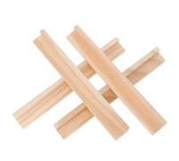 LALADEFIEE Lot de 4 Supports en Bois pour Dominos, Bases Solides pour Train Mexicain, Bricolage Décoration Intérieure, Maintien Pratique des Pièces de Jeu