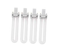 LALADEFIEE Lot De 4 Tubes Lumineux 12w U-forme Pour Lampe à Gel Uv, Petite Taille, Compatible Manucure Professionnelle Et Nail Art, Remplacement Pour Lampe à Ongles De Polymérisation