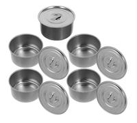LALADEFIEE Lot de 5 Bols Vapeur Acier Inoxydable, Multi-Usages pour Cuisson Vapeur Soupes et Desserts, Résistants la Chaleur, Petits Bols Portables Adaptés aux Repas en Déplacement