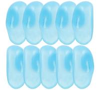 LALADEFIEE Lot de 5 Paires de Protège-Oreilles en Silicone Bleu Réutilisables pour Protection la Chaleur Teinture Capillaire Accessoires Coiffure pour Salon et Usage Domestique