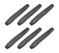 LALADEFIEE Lot de 6 Chenilles en Caoutchouc pour Chars Miniatures, Remplacement de Chenilles de Robot Char Soi-même, Légères, Amortissement des Chocs, Silencieuses, Adaptées aux Véhicules