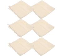 LALADEFIEE Lot de 6 Étamines Cuisine 40x40 Cm en Coton Non Blanchi, Linge Filtrant Multi-usage pour Tofu, Yaourt, Fromage et Jus, Tissu Filtrant Pratique et Réutilisable pour Maison Cuisine