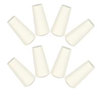 LALADEFIEE Lot de 8 Boutons de Cordon en Bois Blanc pour Stores et Rideaux, Design Simple et Élégant, Facile à Utiliser, Solution Polyvalente Maison