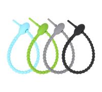 LALADEFIEE Lot de 8 Liens Alimentaires en Silicone Souple Multi-Usages Cuisine Attaches Réutilisables pour Emballage et Organisation Couleurs Aléatoires pour Légumes et Barbecue