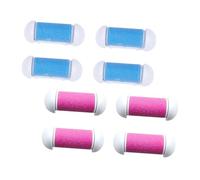 LALADEFIEE Lot de 8 Têtes de Rouleau de Rechange pour Râpe Électrique à Pieds Rouleaux Abrasifs Professionnels Accessoires de Pédicure en Deux Couleurs Élimination des Peaux Mortes et