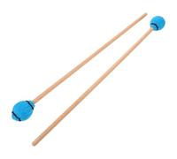 LALADEFIEE Maillets de Marimba, Maillets de Xylophone Souples, Manche en Bois, Tête en Yarn, Bleu, pour Instruments Orff et Glockenspiel, Performance et Cours de Musique