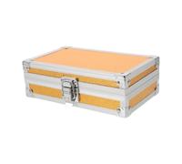 LALADEFIEE Malette Aluminium Portable Légère avec Insert en Mousse Prédécoupée, Mallette de Rangement Multifonction pour Accessoires Électroniques et Microphones sans Fil, Voyage