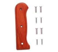 LALADEFIEE Manche de Remplacement Bois pour Couteau de Cuisine Poignée Ergonomique Antidérapante Complet pour Cutter et Hachoir Facile à Installer Accessoires Pratiques pour Usage Quotidien