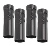 LALADEFIEE Manchon à Bride pour Douille E14 Métal Noir, Lot de 4 Cache-Douilles pour Lustre en Cristal, Accessoires pour Luminaire Plafonnier Intérieur