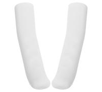 LALADEFIEE Manchons de Guidon de Vélo Antidérapants Douce et Confortable en Blanc pour Leviers de Frein, Adaptés aux Vélos de Montagne et Fixie