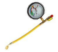 LALADEFIEE Manomètre de Test de Pression D'azote en Laiton, Grand Écran Lisible, Manomètre Statique pour Climatisation Automobile et Domestique, Kit de Détection de Fuite pour Systèmes