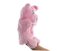 LALADEFIEE Marionnette à Main en Peluche Cochon Rose, Éducatif pour Garçon et Filles, Marionnette D’Animaux de Dessin Animé, pour Jeu Interactif et Développement Créatif
