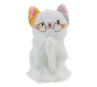 LALADEFIEE Marionnette Main Chat Peluche Interactive Colorée pour Garçon Fille Animation Boxe Marionnette Animale Amusante pour Développement Motricité et Jeu Histoire
