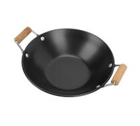 LALADEFIEE Marmite Inoxydable Petite avec Double Anse et Manche Bois Casserole de Cuisson Domestique Compacte Facile à Nettoyer pour Cuisine Familiale et Restauration