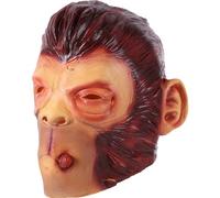 LALADEFIEE Masque Intégral en Latex Style Tête de Singe Effrayant, Confortable à Porter sans Odeur Plastique, pour Festival de Masques et Halloween