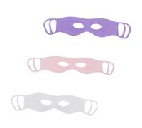 LALADEFIEE Masque Yeux 3 Pièces Silicone Réutilisable Double Face, Taille Unique, Massage Acupuncture Point Précis, Unisexe, Fatigue Oculaire, Utilisation Domicile et Voyage