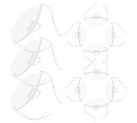 LALADEFIEE Masques Anti-Projection en Plastique Pet 20 Pièces pour Chefs Restaurant Couvrant Nez et Bouche Légers Adaptés la Cuisine Professionnelle