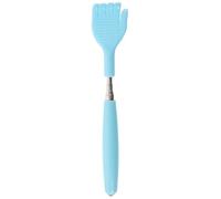 LALADEFIEE Masseur Corporel Gratte-dos Automatique Bleu en Acier Inoxydable Manche Télescopique Extensible, Multi-fonction et Facile à Utiliser pour Détente du Dos